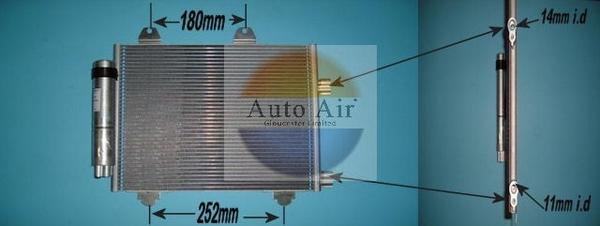 Auto Air Gloucester 16-1333A - Конденсатор кондиционера abcparts.ee