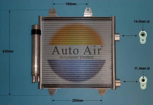 Auto Air Gloucester 16-1333 - Конденсатор кондиционера abcparts.ee