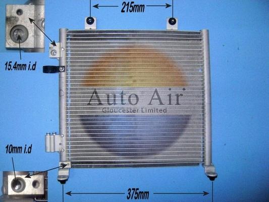 Auto Air Gloucester 16-1292 - Конденсатор кондиционера abcparts.ee