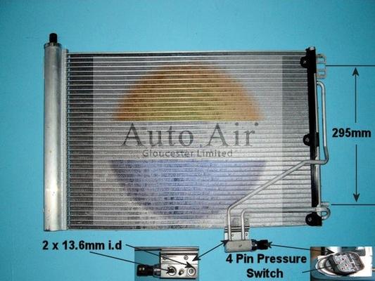 Auto Air Gloucester 16-1211A - Конденсатор кондиционера abcparts.ee