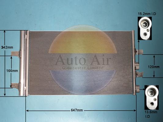 Auto Air Gloucester 163001 - Конденсатор кондиционера abcparts.ee