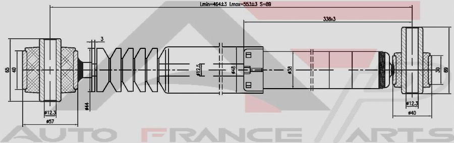 AUTO FRANCE PARTS 15-2015C - Амортизатор abcparts.ee