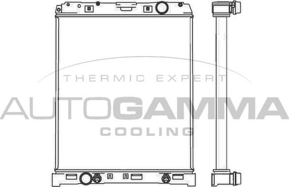 Autogamma 404966 - Радиатор, охлаждение двигателя abcparts.ee