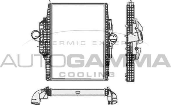 Autogamma 404556 - Интеркулер, теплообменник турбины abcparts.ee