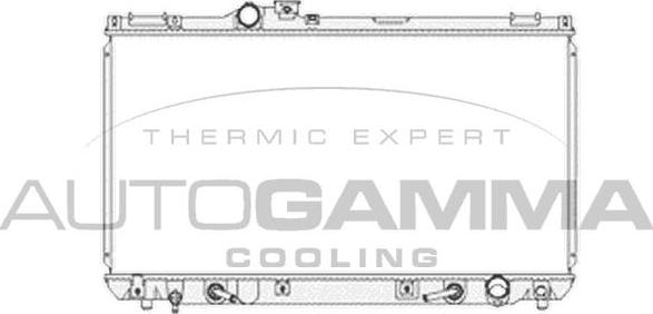 Autogamma 104671 - Радиатор, охлаждение двигателя abcparts.ee