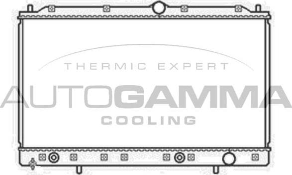 Autogamma 104291 - Радиатор, охлаждение двигателя abcparts.ee