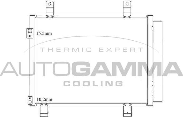 Autogamma 105587 - Конденсатор кондиционера abcparts.ee