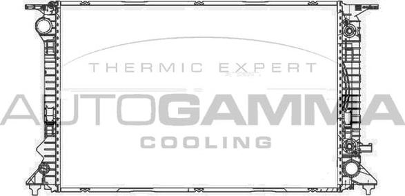 Autogamma 105611 - Радиатор, охлаждение двигателя abcparts.ee