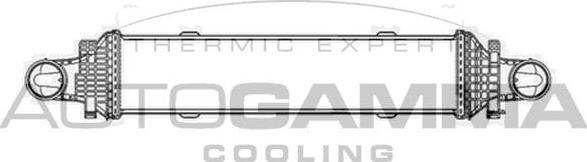 Autogamma 105633 - Интеркулер, теплообменник турбины abcparts.ee