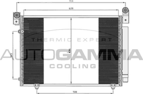 Autogamma 105008 - Конденсатор кондиционера abcparts.ee
