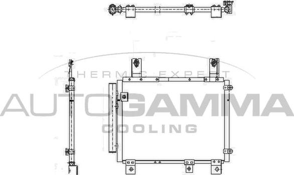 Autogamma 105193 - Конденсатор кондиционера abcparts.ee