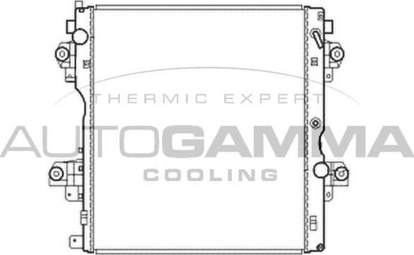 Autogamma 105878 - Радиатор, охлаждение двигателя abcparts.ee