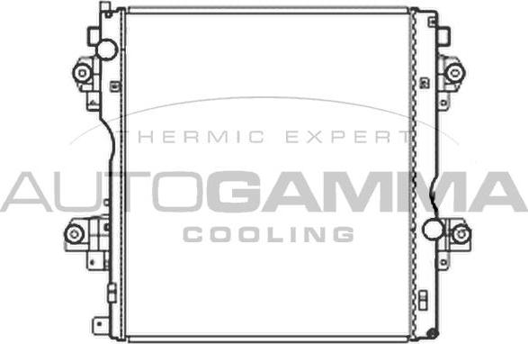 Autogamma 105877 - Радиатор, охлаждение двигателя abcparts.ee