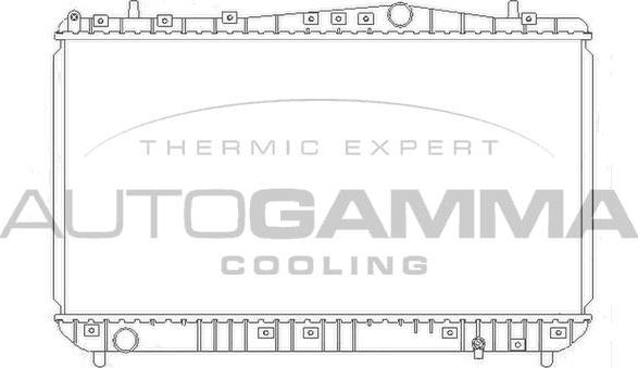 Autogamma 103905 - Радиатор, охлаждение двигателя abcparts.ee