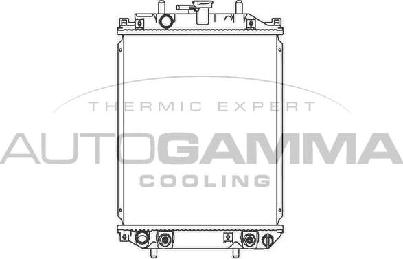 Autogamma 103912 - Радиатор, охлаждение двигателя abcparts.ee