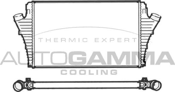 Autogamma 103661 - Интеркулер, теплообменник турбины abcparts.ee