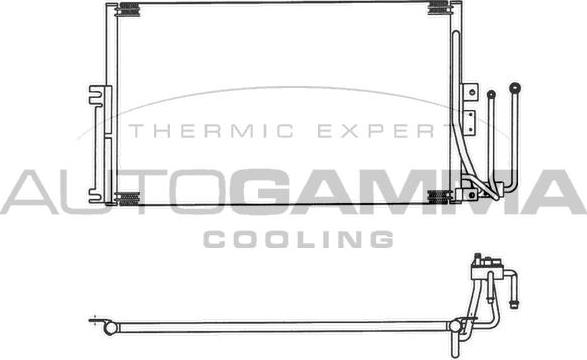 Autogamma 102744 - Конденсатор кондиционера abcparts.ee