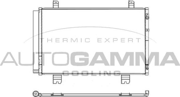 Autogamma 107535 - Конденсатор кондиционера abcparts.ee