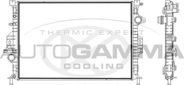Autogamma 107731 - Радиатор, охлаждение двигателя abcparts.ee