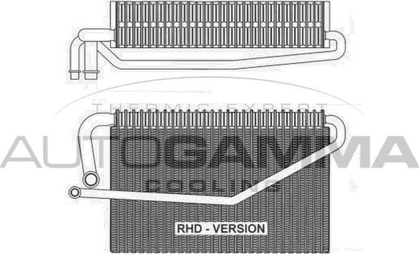 Autogamma 112165 - Испаритель, кондиционер abcparts.ee