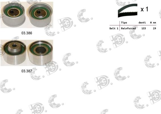 Autokit 04.5449 - Комплект зубчатого ремня ГРМ abcparts.ee