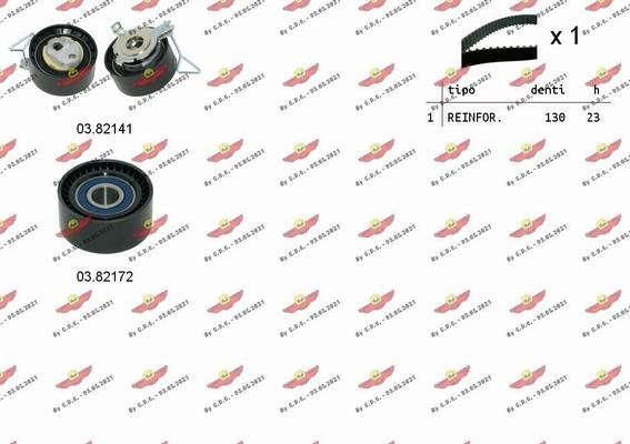 Autokit 04.5478 - Комплект зубчатого ремня ГРМ abcparts.ee