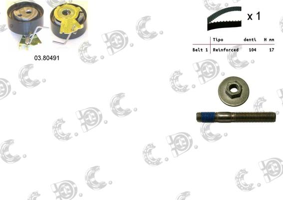 Autokit 04.5048 - Комплект зубчатого ремня ГРМ abcparts.ee