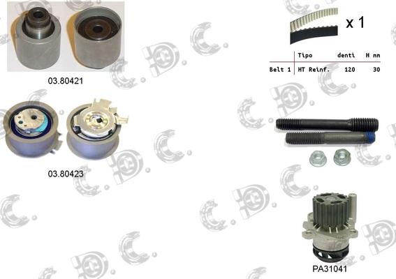Autokit 04.5056PA2 - Комплект зубчатого ремня ГРМ abcparts.ee