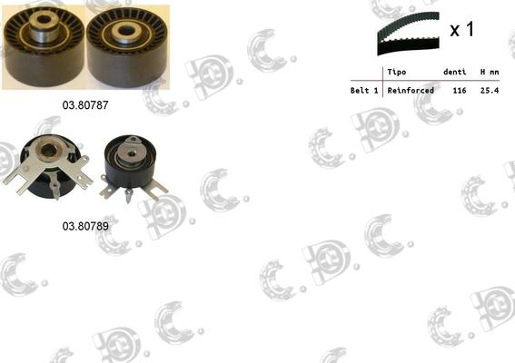 Autokit 04.5117 - Комплект зубчатого ремня ГРМ abcparts.ee