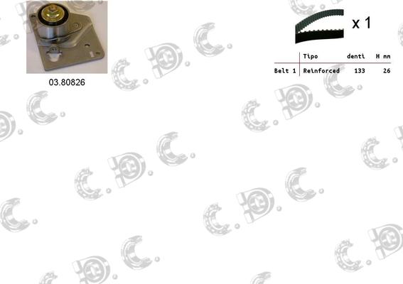 Autokit 04.5120 - Комплект зубчатого ремня ГРМ abcparts.ee