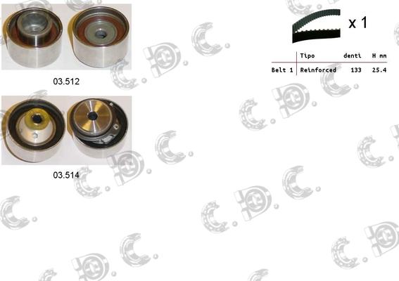 Autokit 04.5398 - Комплект зубчатого ремня ГРМ abcparts.ee