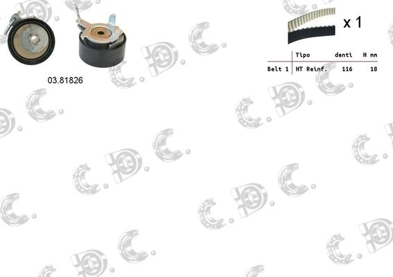 Autokit 04.5352 - Hammasrihma komplekt abcparts.ee