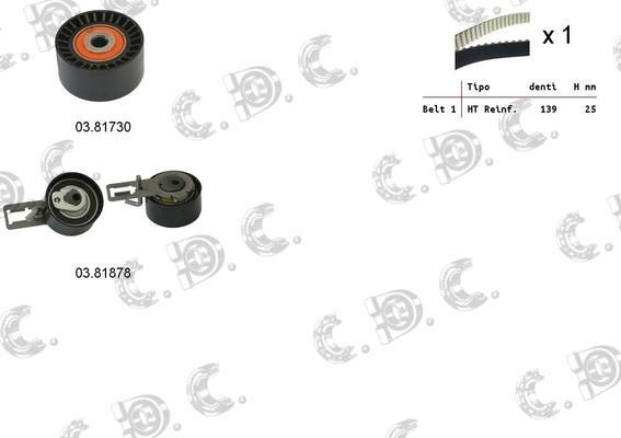 Autokit 04.5365 - Комплект зубчатого ремня ГРМ abcparts.ee