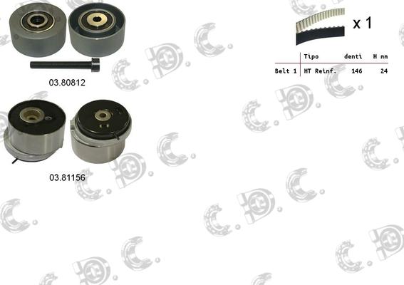 Autokit 04.5300 - Комплект зубчатого ремня ГРМ abcparts.ee