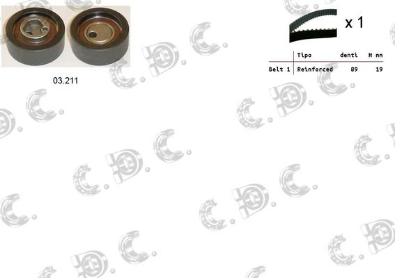 Autokit 04.5289 - Комплект зубчатого ремня ГРМ abcparts.ee