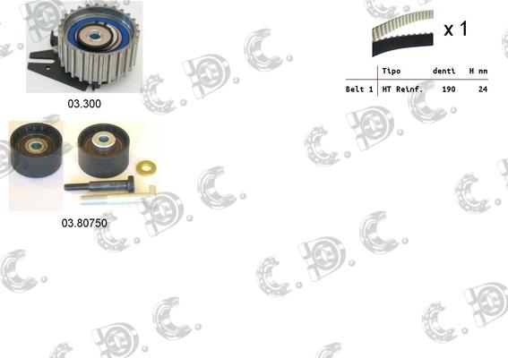 Autokit 04.5282 - Комплект зубчатого ремня ГРМ abcparts.ee