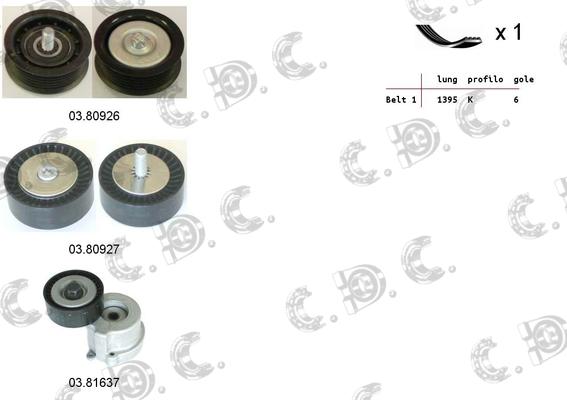 Autokit 06.0080 - Поликлиновый ременный комплект abcparts.ee