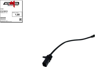 Automega 274748210 - Сигнализатор, износ тормозных колодок abcparts.ee