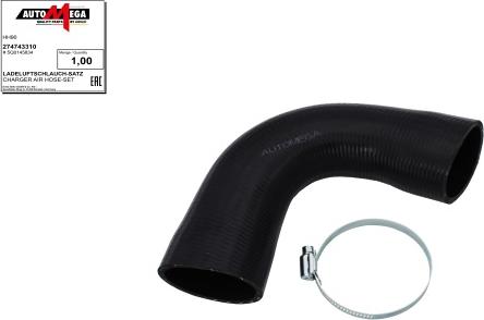 Automega 274743310 - Трубка, нагнетание воздуха abcparts.ee
