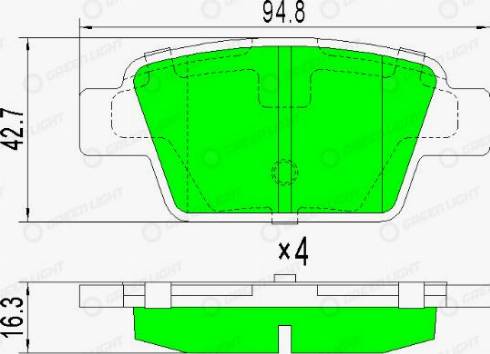 AutomotiveAdriado GLBP0028 - Тормозные колодки, дисковые, комплект abcparts.ee