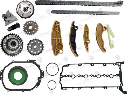 Autopumps UK ATCK345VVT - Комплект цепи привода распредвала abcparts.ee
