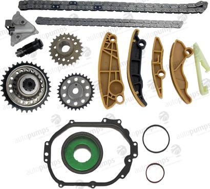 Autopumps UK ATCK345 - Комплект цепи привода распредвала abcparts.ee