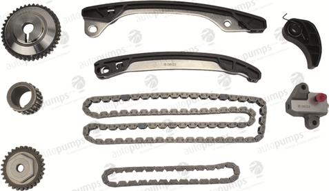 Autopumps UK ATCK350 - Комплект цепи привода распредвала abcparts.ee