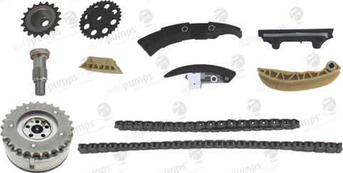 Autopumps UK ATCK242VVT - Комплект цепи привода распредвала abcparts.ee