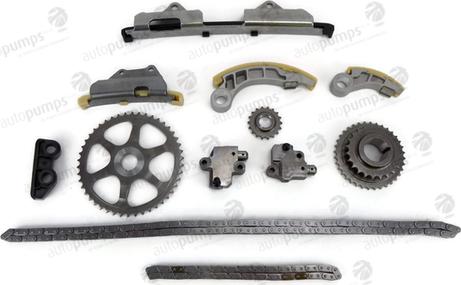 Autopumps UK ATCK235 - Комплект цепи привода распредвала abcparts.ee