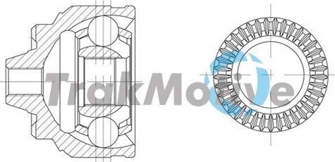 Autoteam G400769 - Комплект ШРУСа, приводной вал, шарнир abcparts.ee