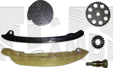 Autoteam KCA047 - Комплект цепи привода распредвала abcparts.ee