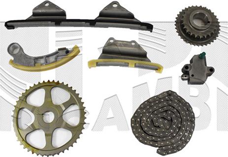 Autoteam KCA205 - Комплект цепи привода распредвала abcparts.ee