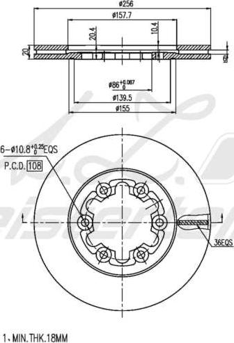 A.Z. Meisterteile AZMT-44-024-1947 - Тормозной диск abcparts.ee
