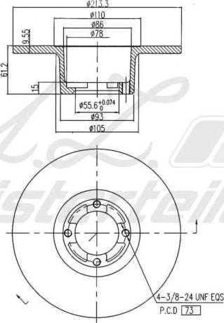 A.Z. Meisterteile AZMT-44-024-1559 - Тормозной диск abcparts.ee